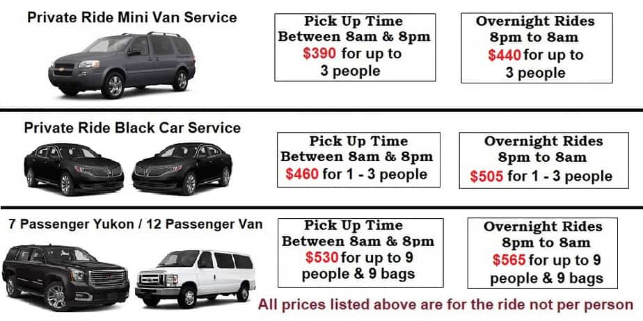 Private Ride Shuttle Service MSP