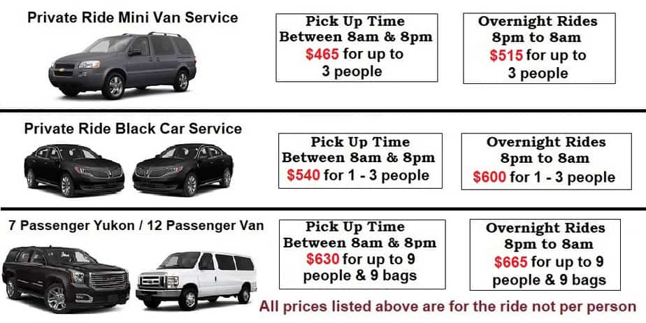 Private Ride Shuttle MSP