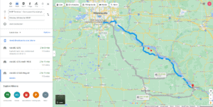 Winona to MSP Time and Miles