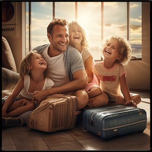 MSP to Wilmar Car Service family with luggage